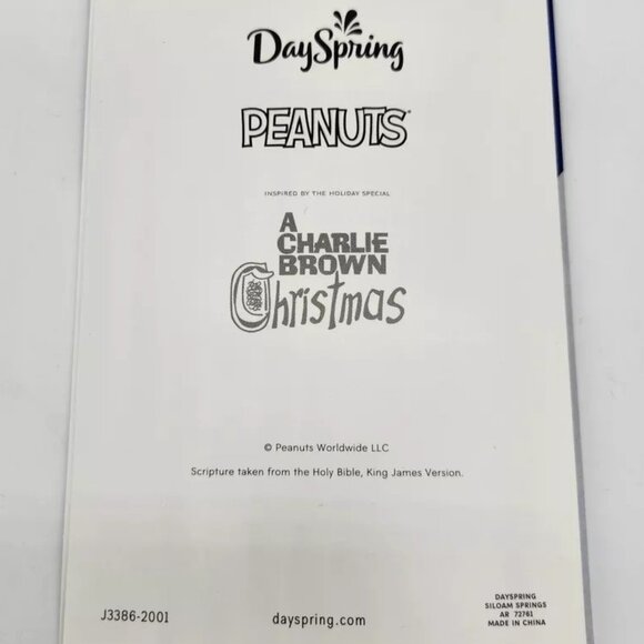 20 DaySpring Christmas Cards Peanuts Charlie Brown Good Tidings Great Joy KJV - Picture 7 of 8